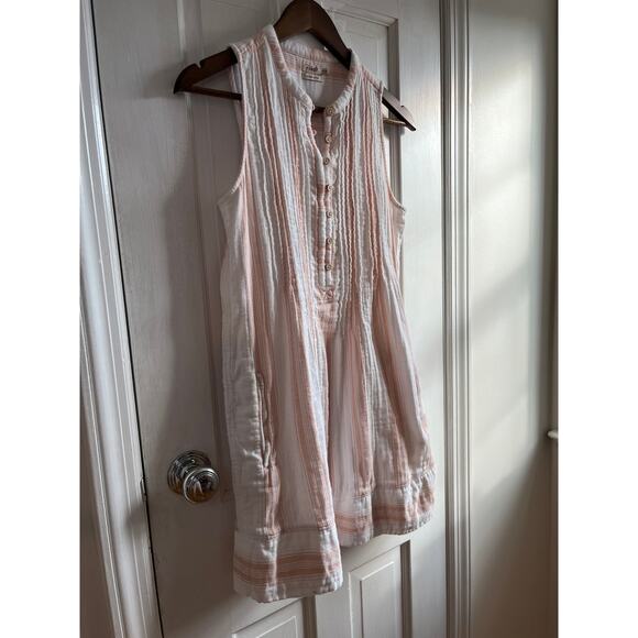 Faherty Isha Dream Cotton Gauze Mini Dress Stripe Sleeveless XS Tuckernuck EUC - Picture 3 of 9